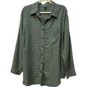 Wild Fable Gray Plaid Shirt